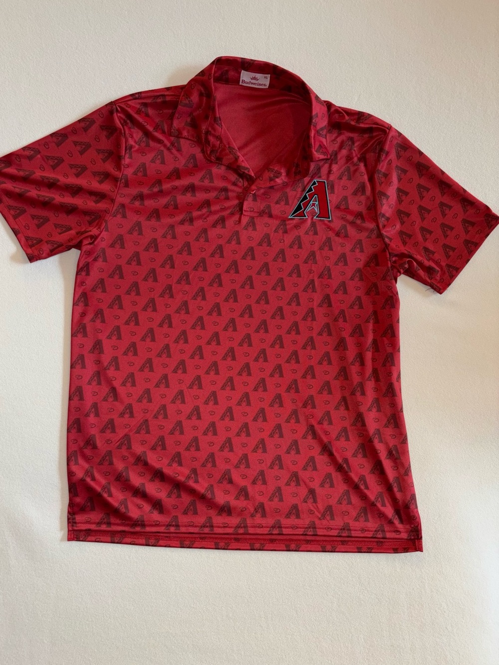 Budweiser Arizona Diamondbacks Polo XL Performance Shirt